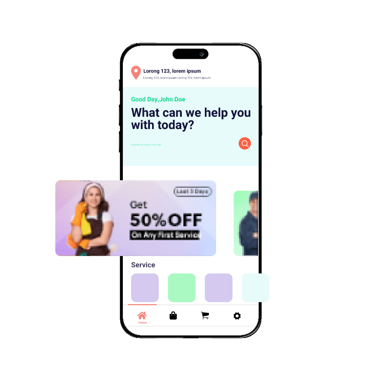 High fidelity UI design for a mobile app