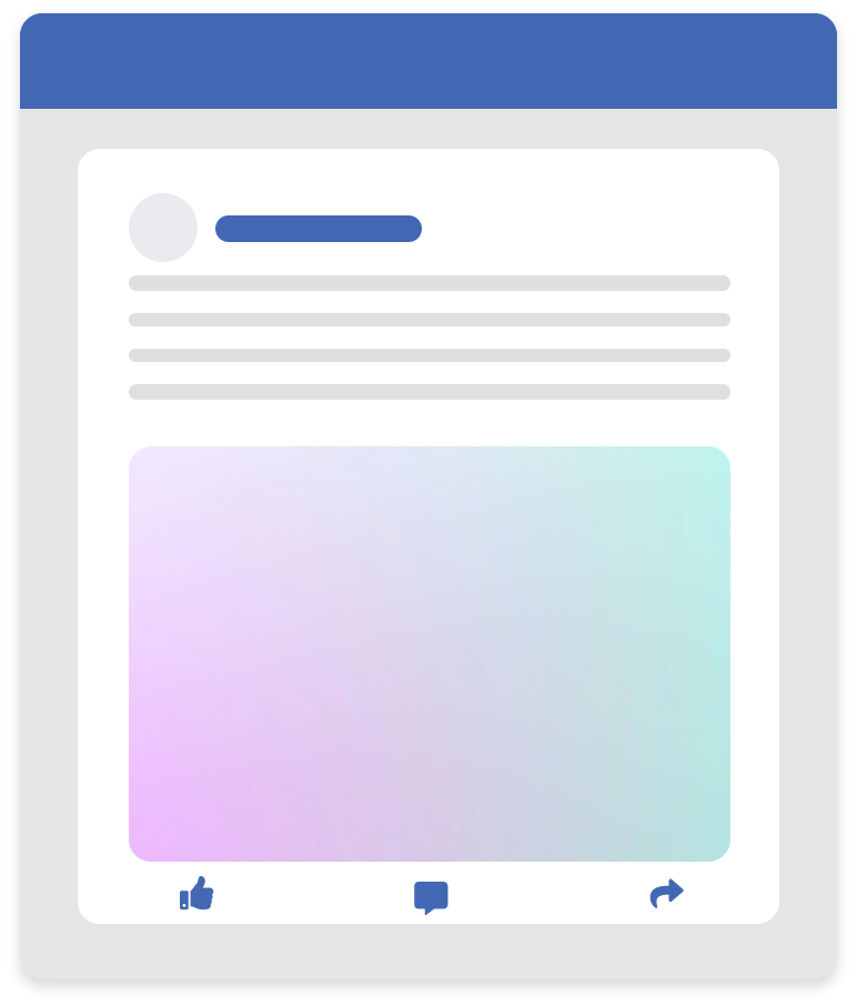 Meta Ads Facebook post mockup