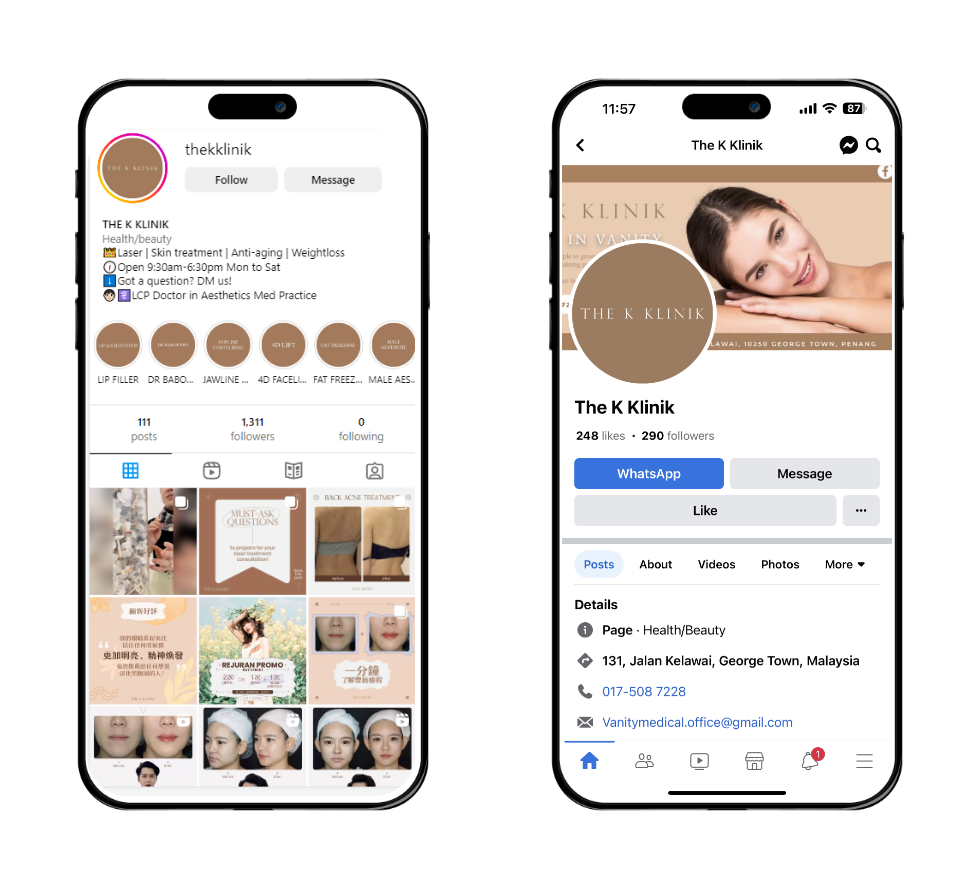 THe K Klinik digital marketing, social media project by Spacebar, image 4