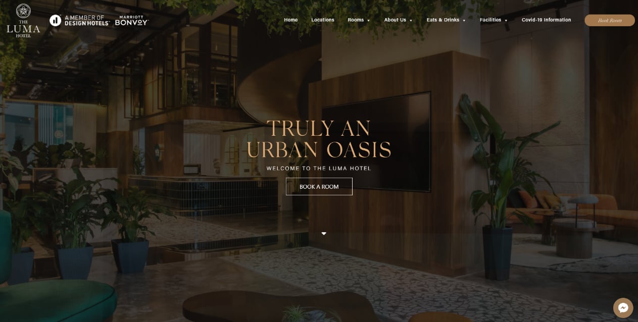 The Luma Hotel web design, ui&ux project by Spacebar, image 2