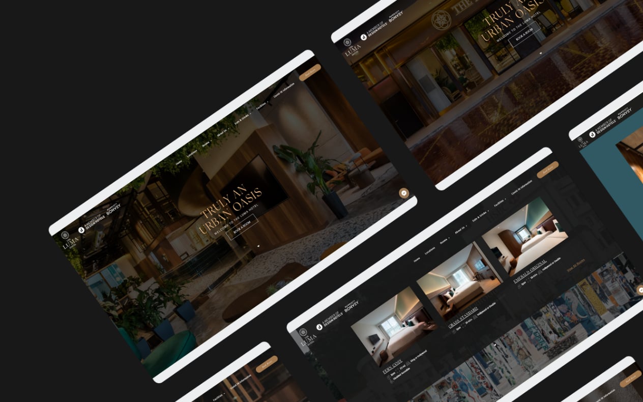 The Luma Hotel web design, ui&ux project by Spacebar, image 3
