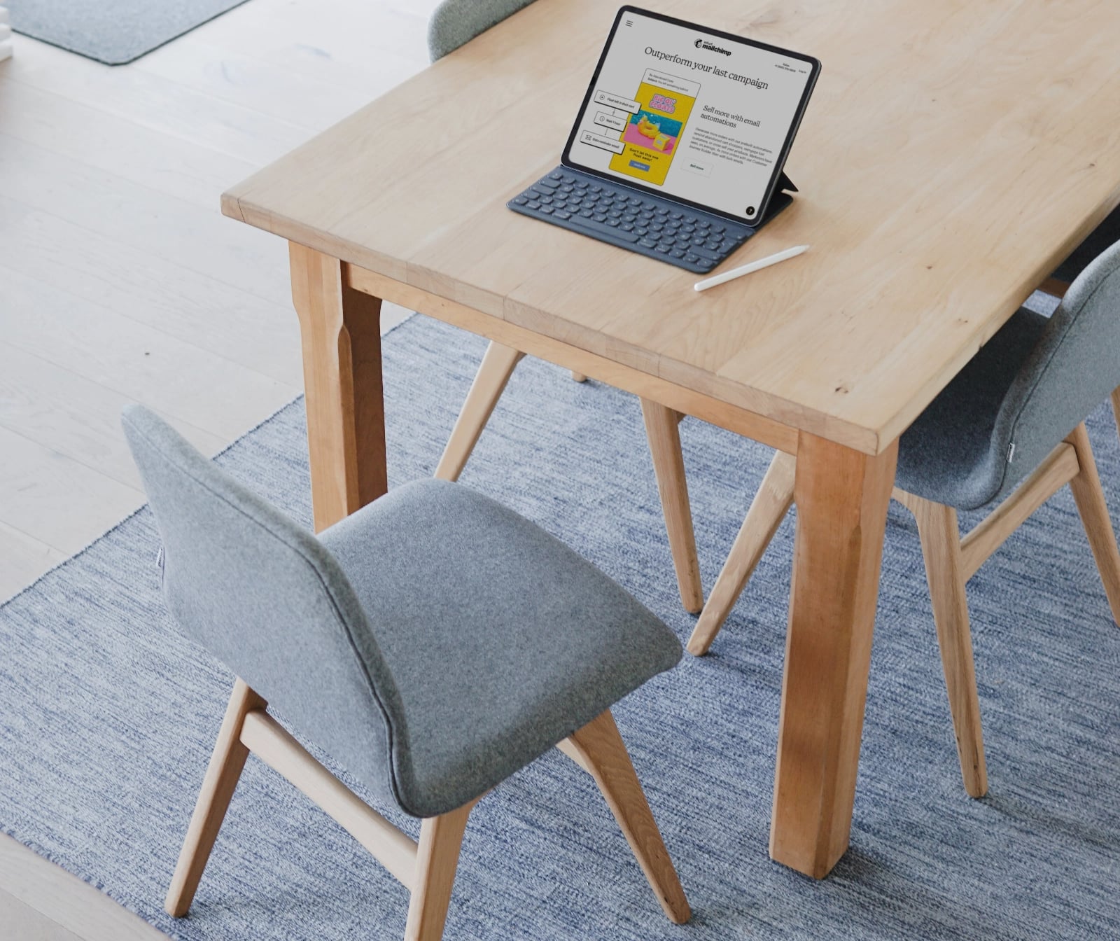 UI and UX design workspace with laptop