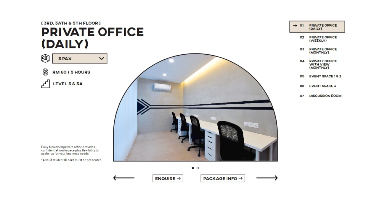 Urban Space web design, ui&ux project by Spacebar, image 4